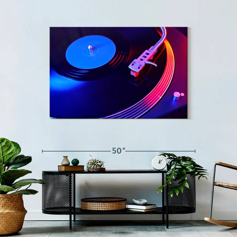 Abarca Turntable Party Record, 30" H x 45" W