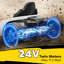 Kart électrique, grande batterie 24 V 9 Ah, kart pour enfants avec deux moteurs de 150 W, siège réglable et ceinture de sécurité à 5 points à haute vitesse à démarrage rapide 11,2MPH, pour 6 à 12 ans, blanc-119918465