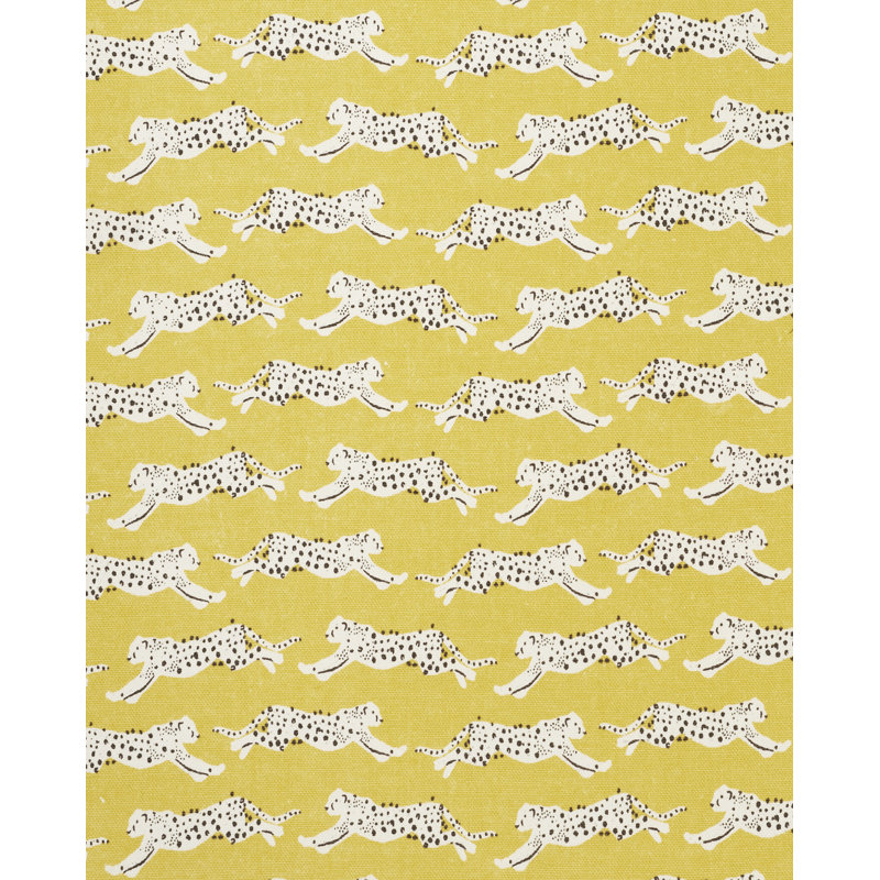 Tissu léopard sautant, Jaune