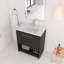 Meuble-lavabo autoportant 30 po avec lavabo en céramique, 2 portes à fermeture douce-1683984976-1683984978