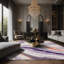 Tapis gris soyeux et moelleux-20755332
