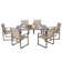 7 Piece Outdoor Dining Set with 70’’ Dining Table and 6 Sling Chairs