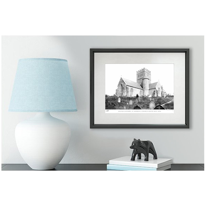 Aveton Gifford, St Andrew's Church South West 1890 - Single Picture Frame Print, 60cm H x 80cm W x 2.3cm D