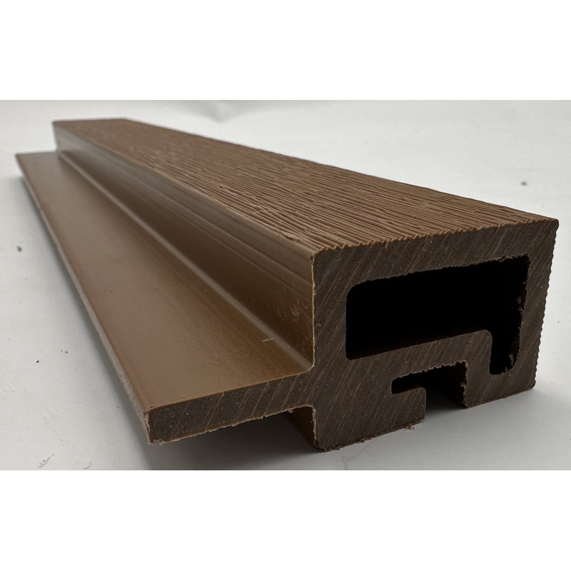 2.2" x 106" Shiplap Side Slat Panelling, End Cap Pieces (10-pack), Light Teak