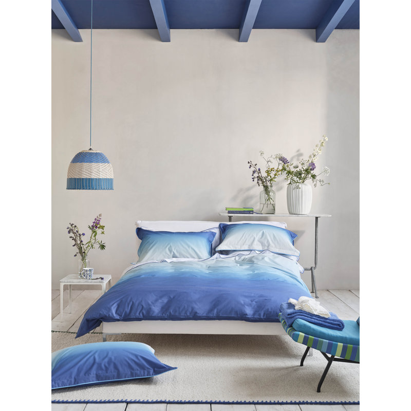 Designers Guild Savoie Cobalt Blue 200 Thread Count Bedset, Double Bed (200 x 220 cm)