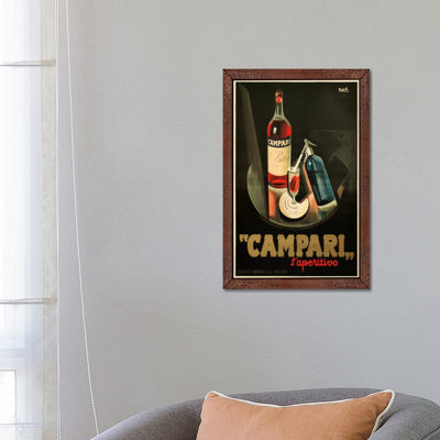 Campari Aperitivo Advertising Vintage Poster by Marcello Nizzoli - Print on Canvas
