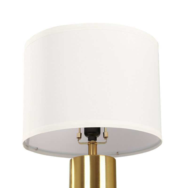Tomisin 49.8Cm Standard Table Lamp Set, White/Gold