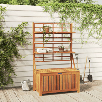 Acacia Solid Wood Deck Box by VidaXL