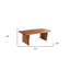  Table basse 51 po en bois massif brun - style transitionnel