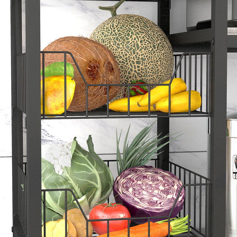 39.37'' Metal Standard Baker's Rack with Microwave Compatibility