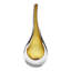 Stretched Neck Vase-Amber-Lg