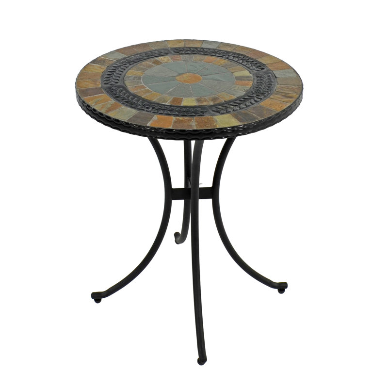 Villena Garden Stone Mosaic Bistro Table