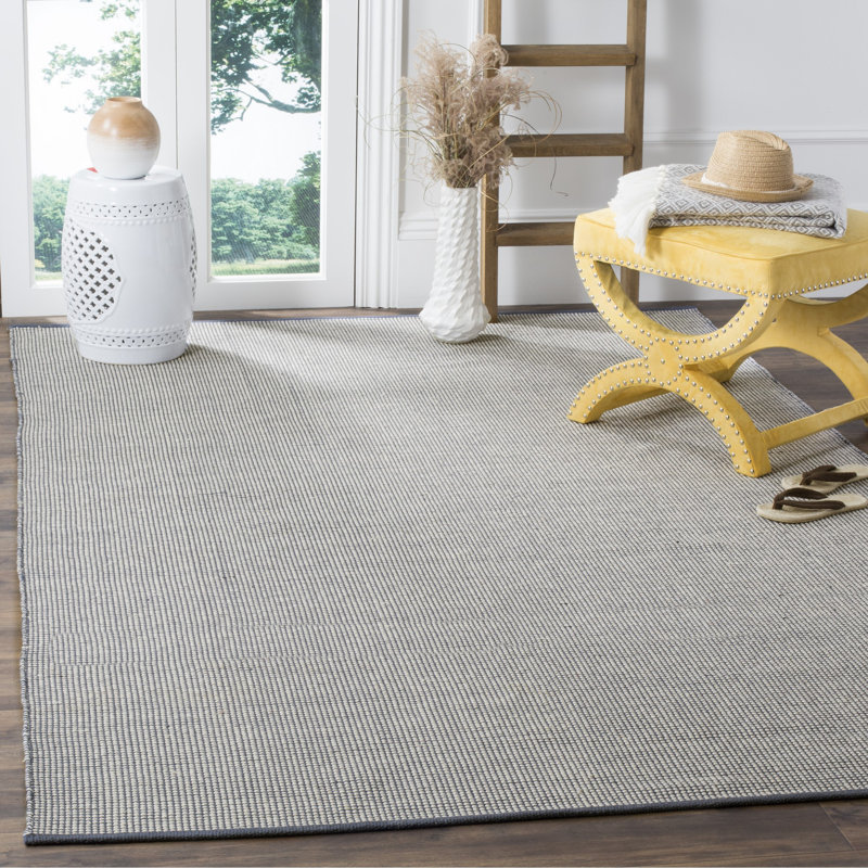 Tapis en coton tissé à la main Cayman, Rectangle 6 pi x 9 pi