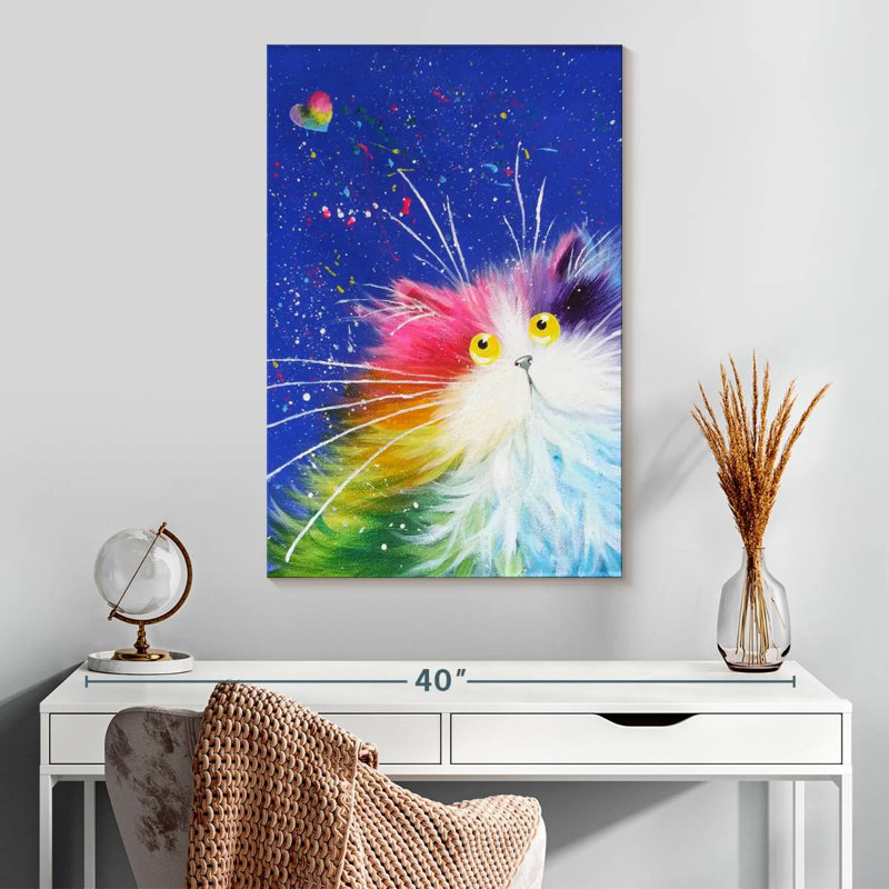 Brampt Happy Feline, 30" H x 20" W