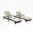 Outdoor Wicker Long Reclining Chair Set of 2 with Cushions-1893226352