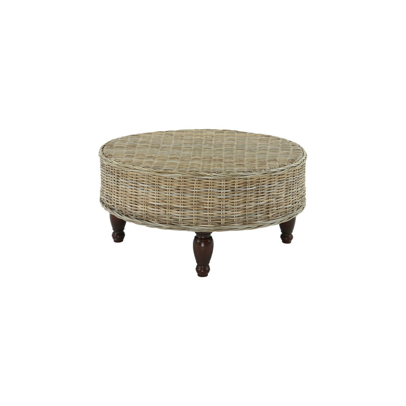 Round Rattan Coffee Table