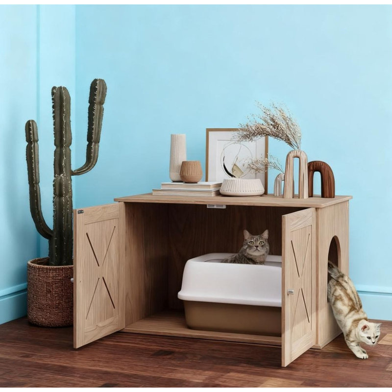 Armoire pour litière cachée pour chat