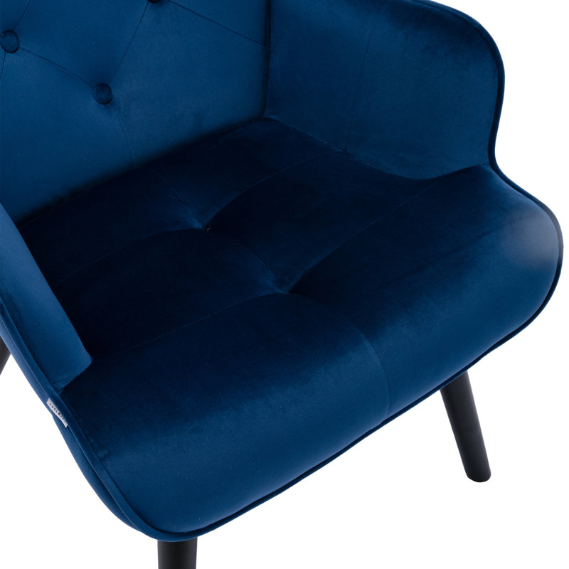 Velvet Wingback Chair