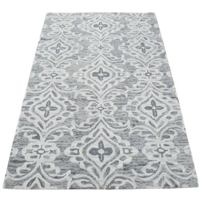 Stetson Wool Damask Indoor Rug