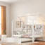Wooden House Bed With Trundle And Shelves-1895670205