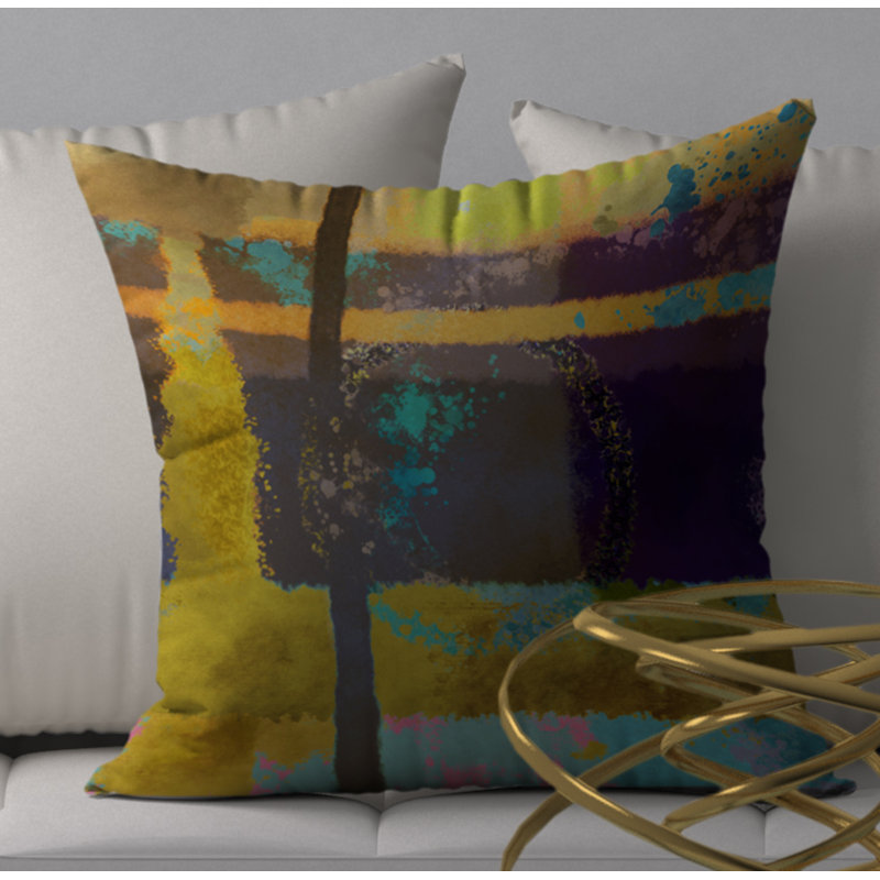 Housse de coussin carré et insert, H 18 po x l 18 po x p 5 po