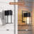  Classic Outdoor Wall Sconce 1 Light with Crackle Glass