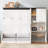 Space-saving Multi-functional Murphy Bed With Sofa, Desk, And Storage – White, Full Size, Solid Wood & Mdf