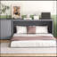 Grand lit escamotable avec bureau rotatif-504612994