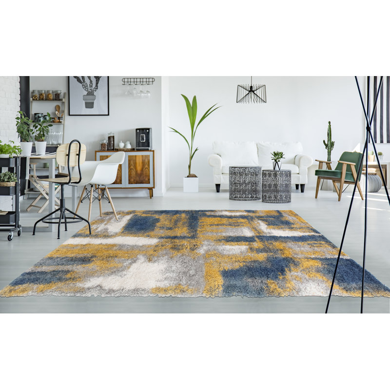 Alban Performance Abstract Indoor Rug, Rectangle 8'9" x 12'2"