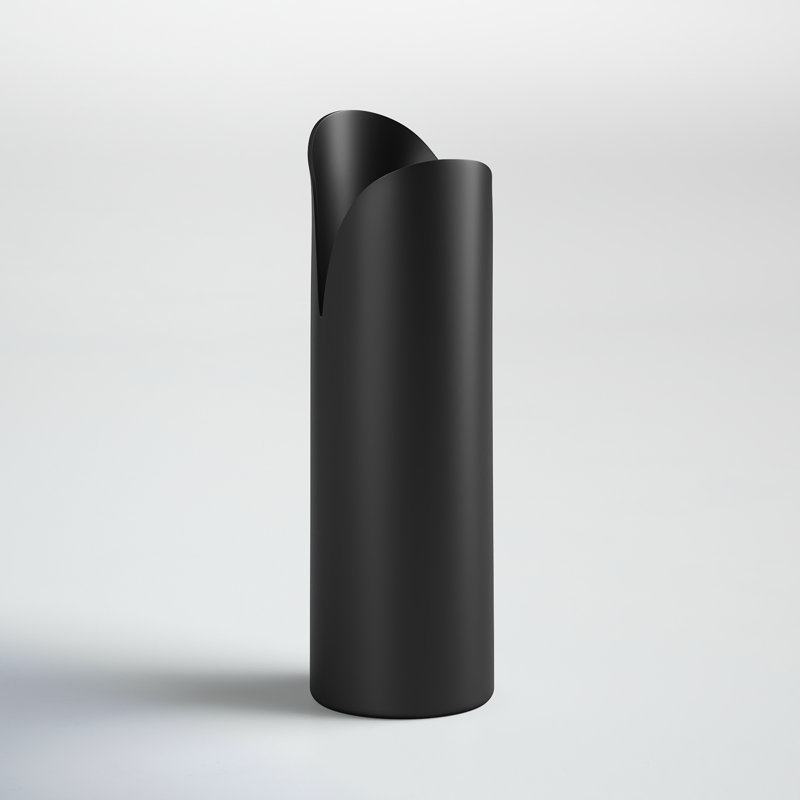 Jenny Iron Table Vase, Black, 13" H x 4" W x 4" D