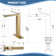 11.7" Solid Brass Single Handle Vessel Sink Bathroom Faucet with Drain Assembly
