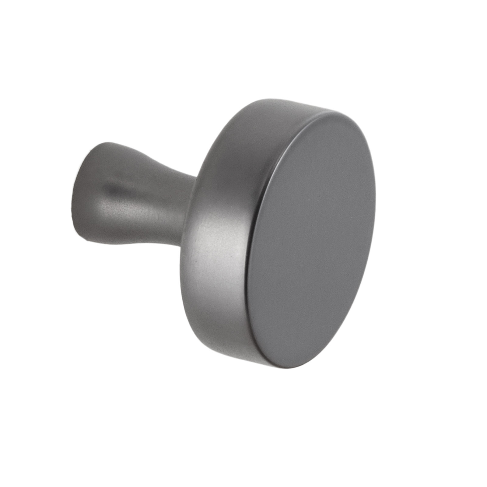 The Perfect Knob Round Cabinet Knob, Black Nickel