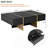 Modern Multi-Storage Rectangle Sofa Table with Golden Wood-1394367986