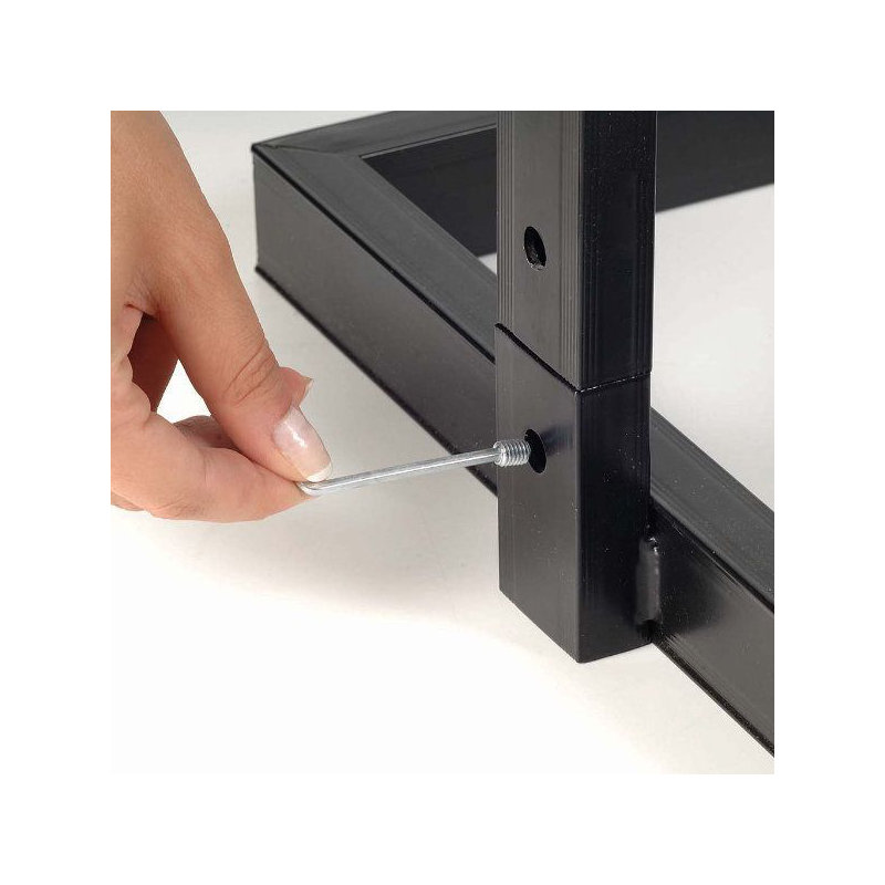 Planche eco info, H 28,91 po x l 22,91 po, Noir
