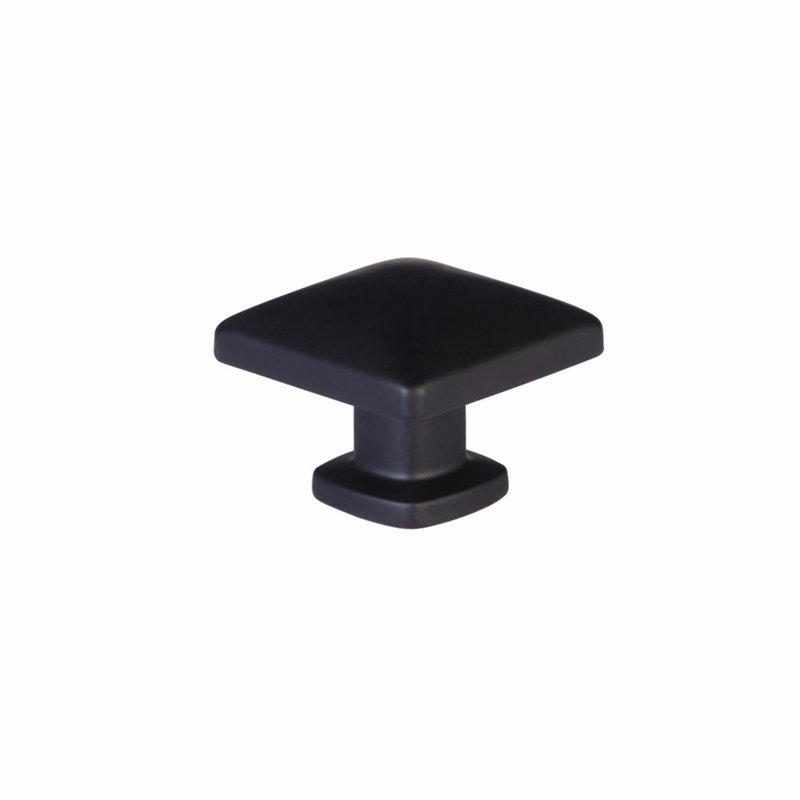 Lawson Square Knob, Flat Black