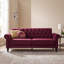Rainsburg 3-Seater Velvety Sofa-63874987-124238100