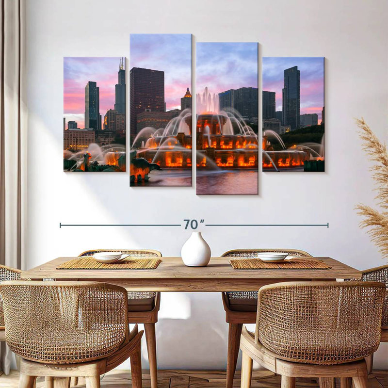 Lilie Iconic Buckingham Fountain, 42"H x 68"W