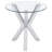 Alexa Chrome 3-piece Round Coffee and End Table Set