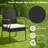 Ivalou Metal Outdoor Dining Armchair with Cushions