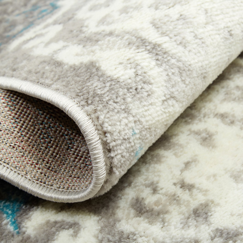 Damask Indoor Rug, Runner 1'6"x7'2"