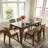 Set of 2 Fully Assembled Modern Fabric Upholstered Dining Side Chairs with Solid Wood Frame