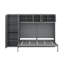 Grand lit escamotable avec armoires-2040244937