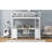 Full Size Loft Bed with U-shaped Desk, Drawers and Storage Shelves,-114670671-112681432