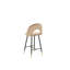 Aubin Upholstered Counter Stool with Metal Frame-1260966418