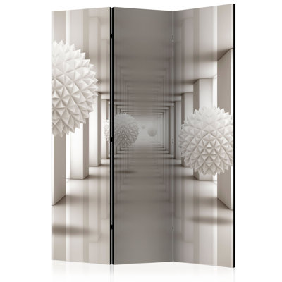 135cm W x 172cm H 3 - Panel Wood Folding Room Divider