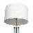 Echo Brushed Nickel Table Lamp with On/Off Switch Clear Glass Body Metal Base
