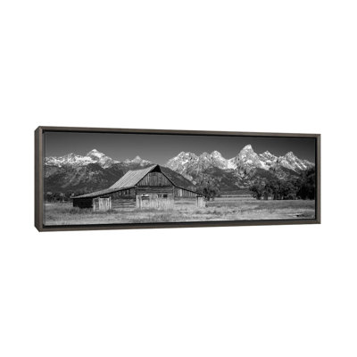 Reproduction d’art sur toile, "Old Barn on a Landscape, Grand Teton National Park" Wyoming by-Panoramic