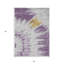 Tapis d'extérieur lavable abstrait mauve et lavande 5 pi x 8 pi