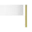 Lighting, H 20 po, lampe de table, marbre blanc, abat-jour ivoire / crème, contemporain