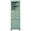 Armoire de salle de bain autoportante Anegada, armoire de rangement haute avec 3 tiroirs et tablettes réglables-1511281328-1511281329